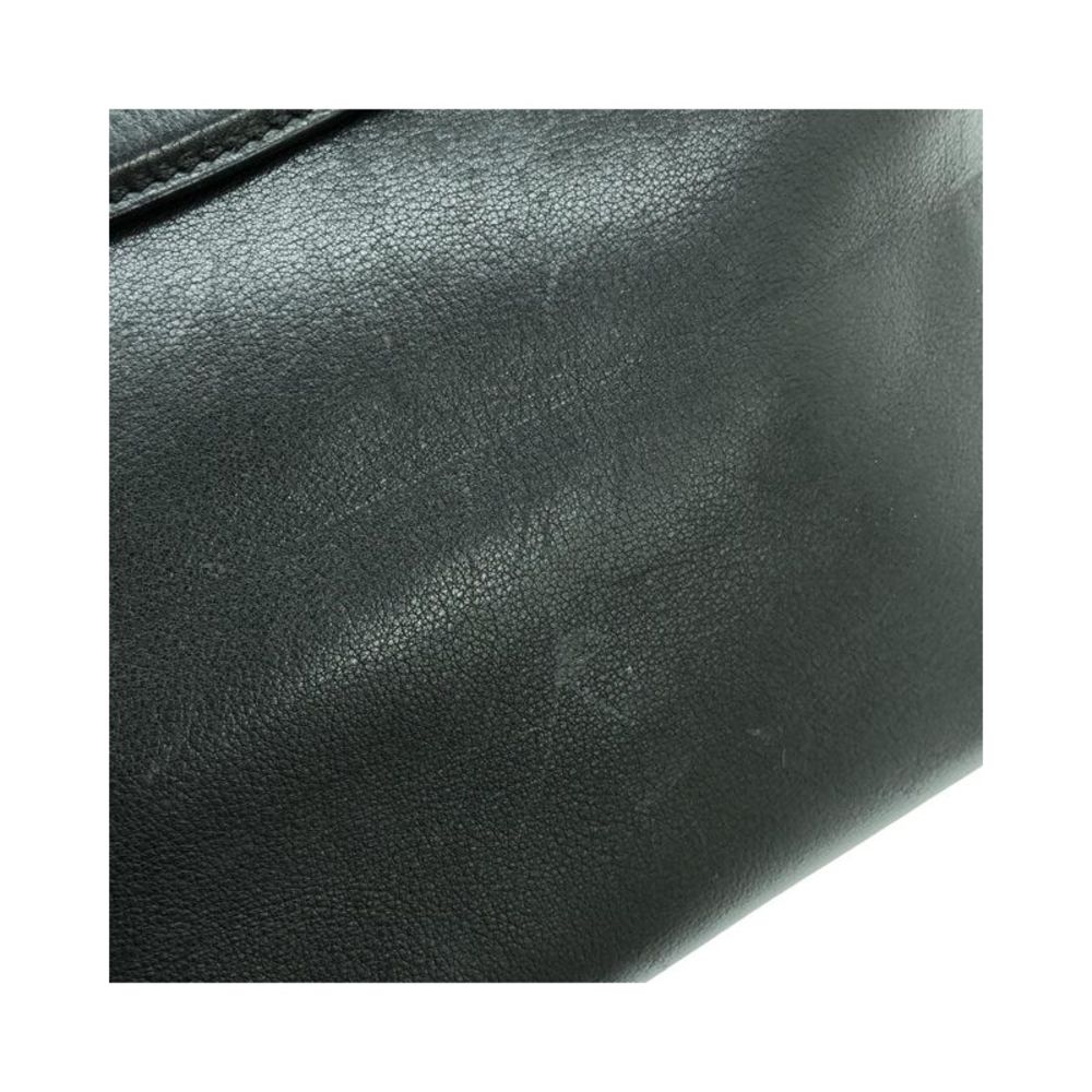 Pre Loved Fendi Sleek  Leather Handbag with Zippered Pockets - Picture 12 of 15